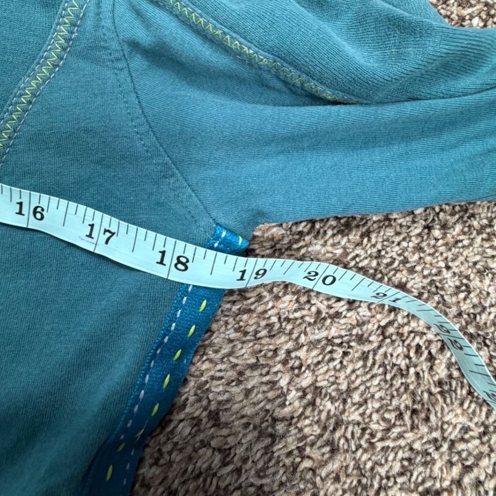 Kuhl Kember Organic Peached Cotton Jacket Teal Blue Full Zip Lightweight Women M - Picture 9 of 12